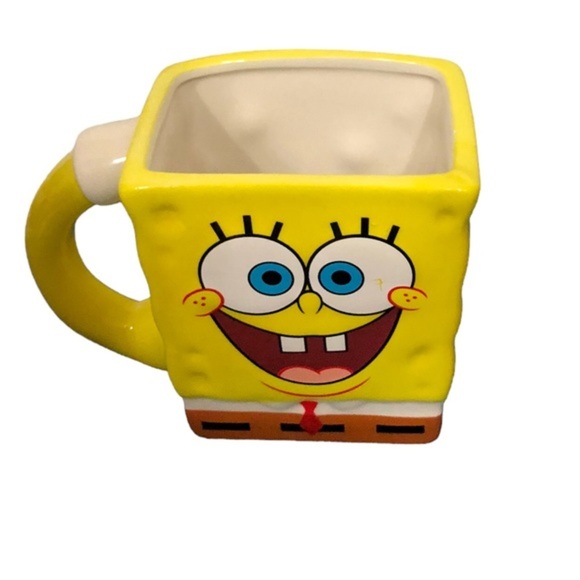 Nickelodeon‎ Spongebob squarepants yellow ceramic coffee mug new - Picture 11 of 11